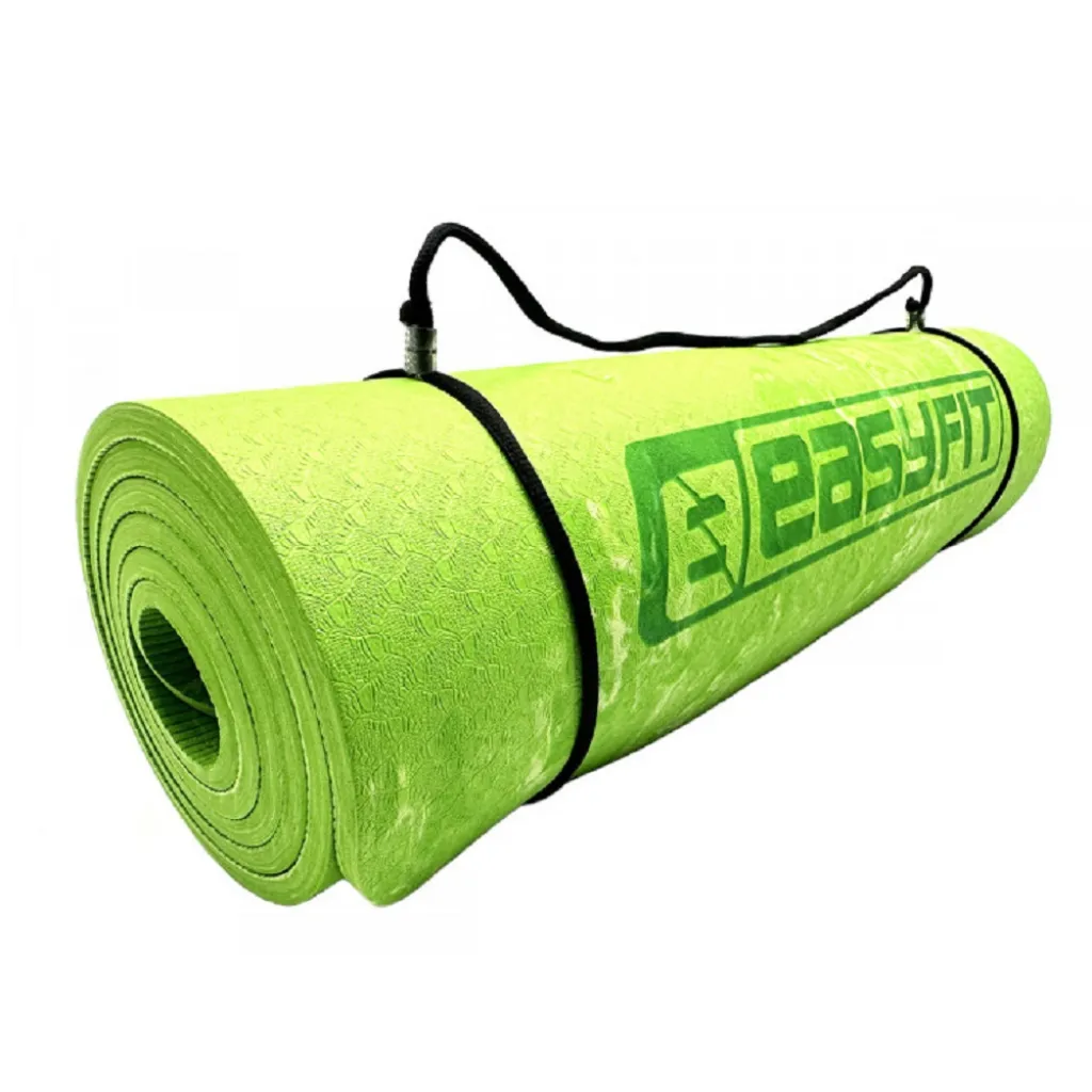 Килимок для йоги та фітнесу EasyFit PER Premium Mat 8 мм EF-1930-G, салатовий