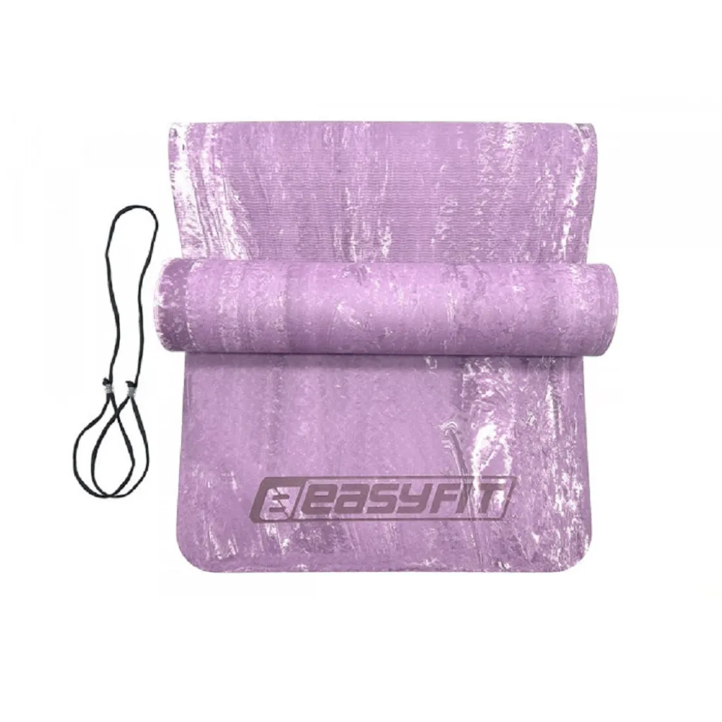 Килимок для йоги та фітнесу EasyFit PER Premium Mat 8 мм EF-1930-V, фіолетовий