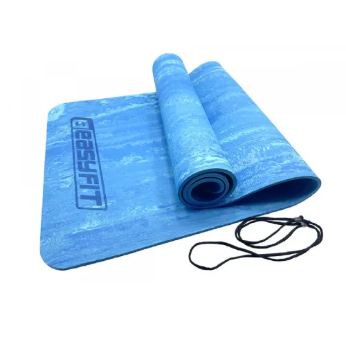 Килимок для йоги та фітнесу EasyFit PER Premium Mat 8 мм EF-1930-Bl, синій - Фото№1 Килимок для йоги та фітнесу EasyFit PER Premium Mat 8 мм EF-1930-Bl, синій - Фото№1