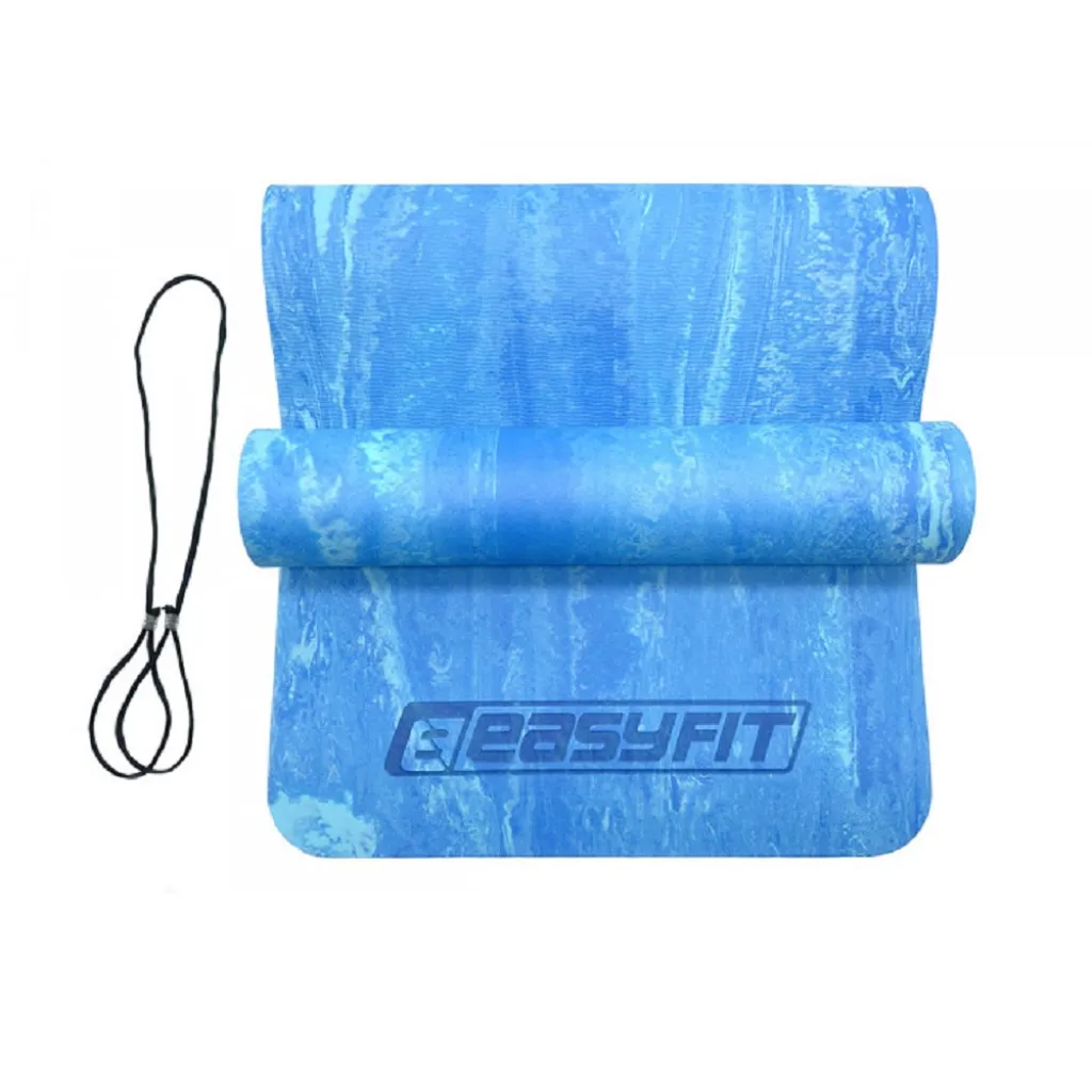 Килимок для йоги та фітнесу EasyFit PER Premium Mat 8 мм EF-1930-Bl, синій Килимок для йоги та фітнесу EasyFit PER Premium Mat 8 мм EF-1930-Bl, синій