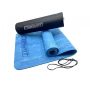 Килимок для йоги та фітнесу EasyFit PER Premium Mat 8 мм EF-1930-1-E-Bl синій + чохол