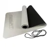 Коврик для йоги и фитнеса EasyFit TPE+TC 6мм EF-1924E-GYBK двухслойный + Чехол серый - Фото№5