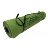Коврик для йоги и фитнеса EasyFit TPE+TC 6мм двухслойный EF-1924E-GNBK + Чехол зеленый с черным - Фото№4