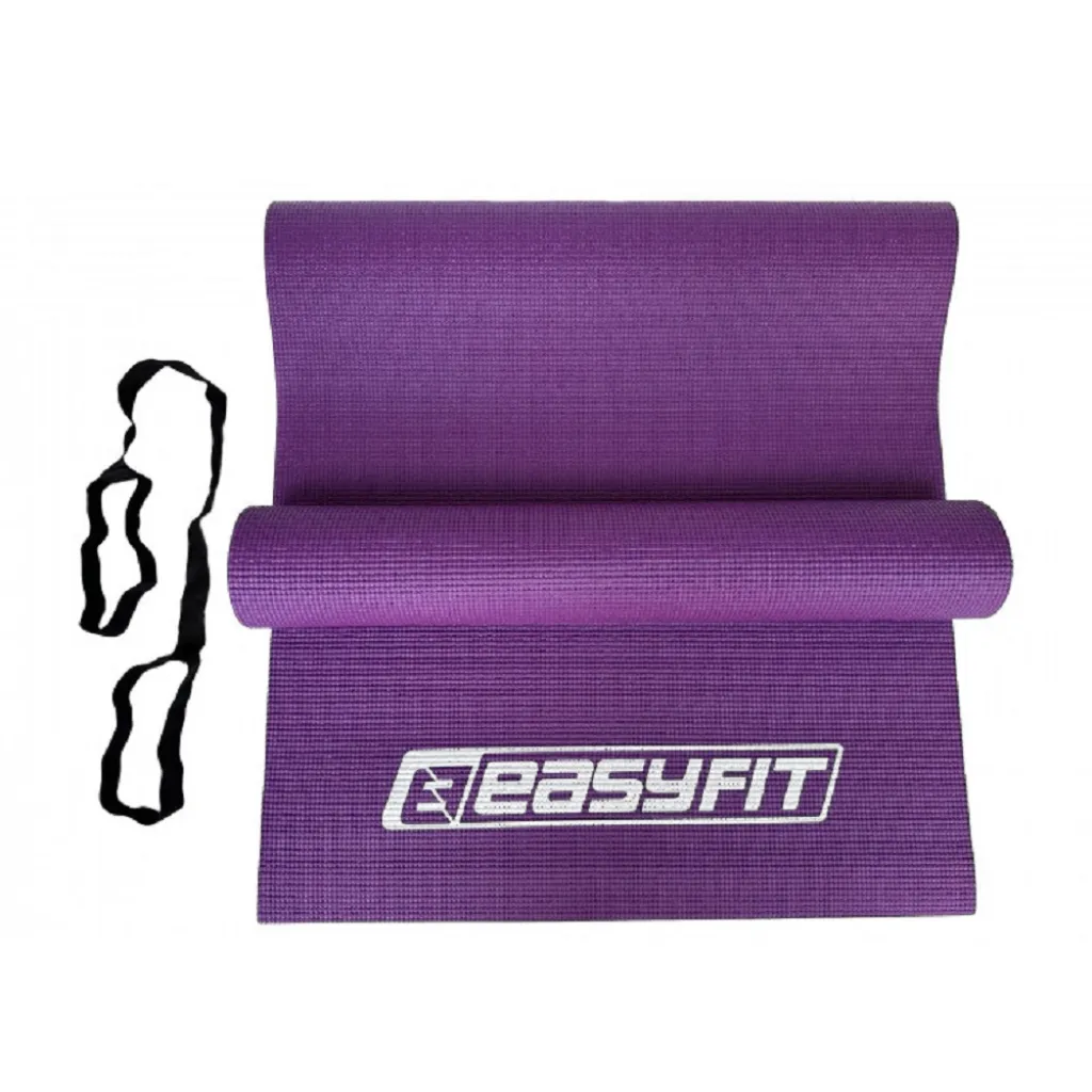 Коврик для йоги и фитнеса EasyFit ПВХ (PVC) EF-1918-V, фиолетовый