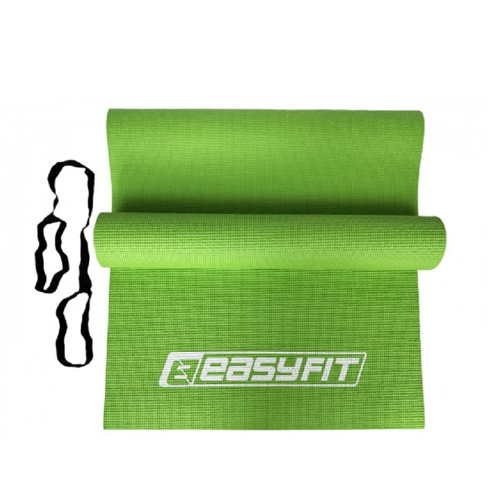 Килимок для йоги та фітнесу EasyFit ПВХ (PVC) EF-1918-Gr, салатовий