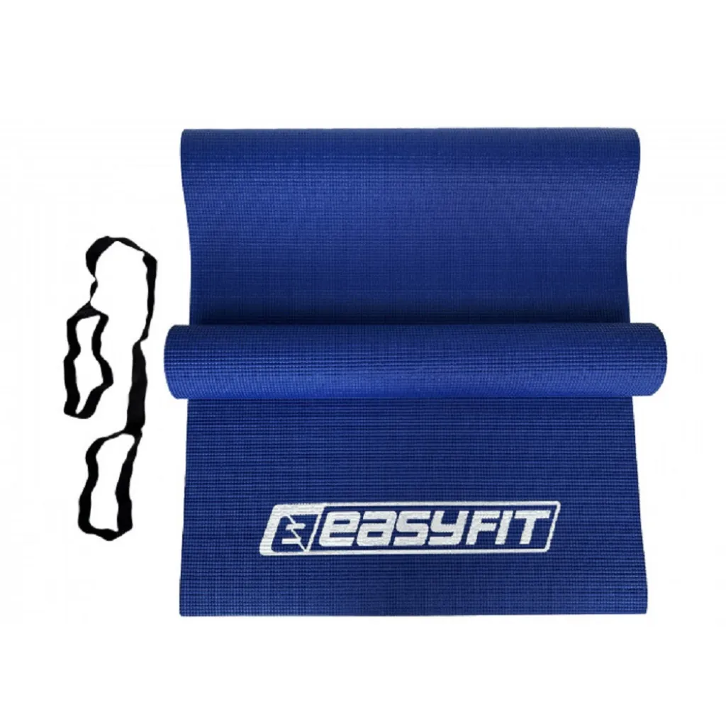 Килимок для йоги та фітнесу EasyFit ПВХ (PVC) EF-1918-Bl, синій