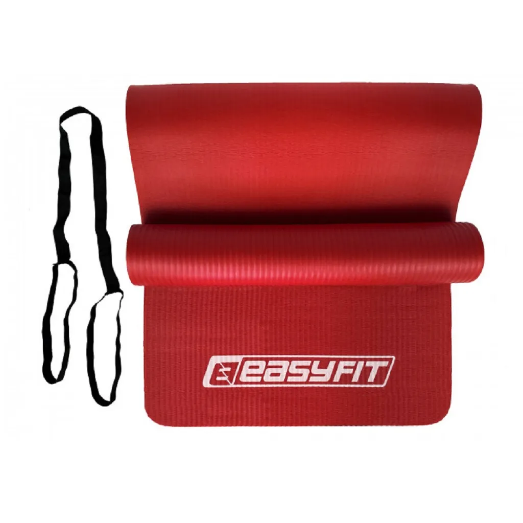 Коврик для фитнеса и йоги EasyFit NBR 10 мм EF-1919-R, красный Коврик для фитнеса и йоги EasyFit NBR 10 мм EF-1919-R, красный