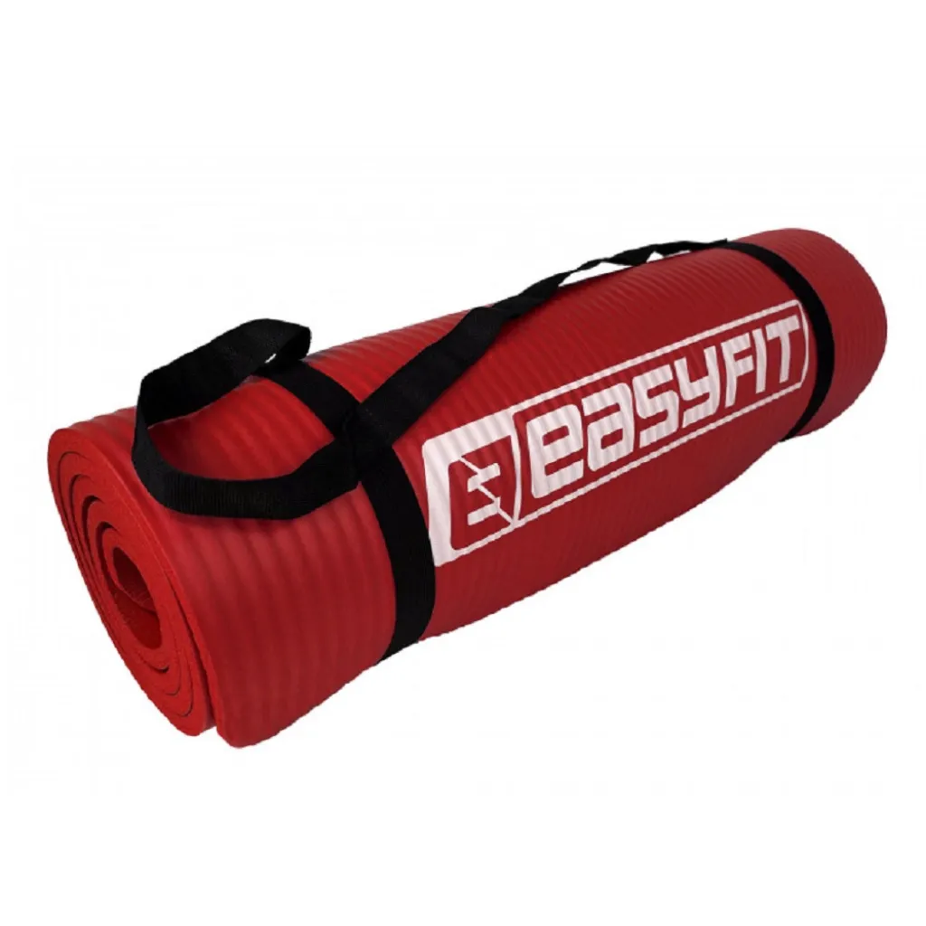 Коврик для фитнеса и йоги EasyFit NBR 10 мм EF-1919-R, красный Коврик для фитнеса и йоги EasyFit NBR 10 мм EF-1919-R, красный