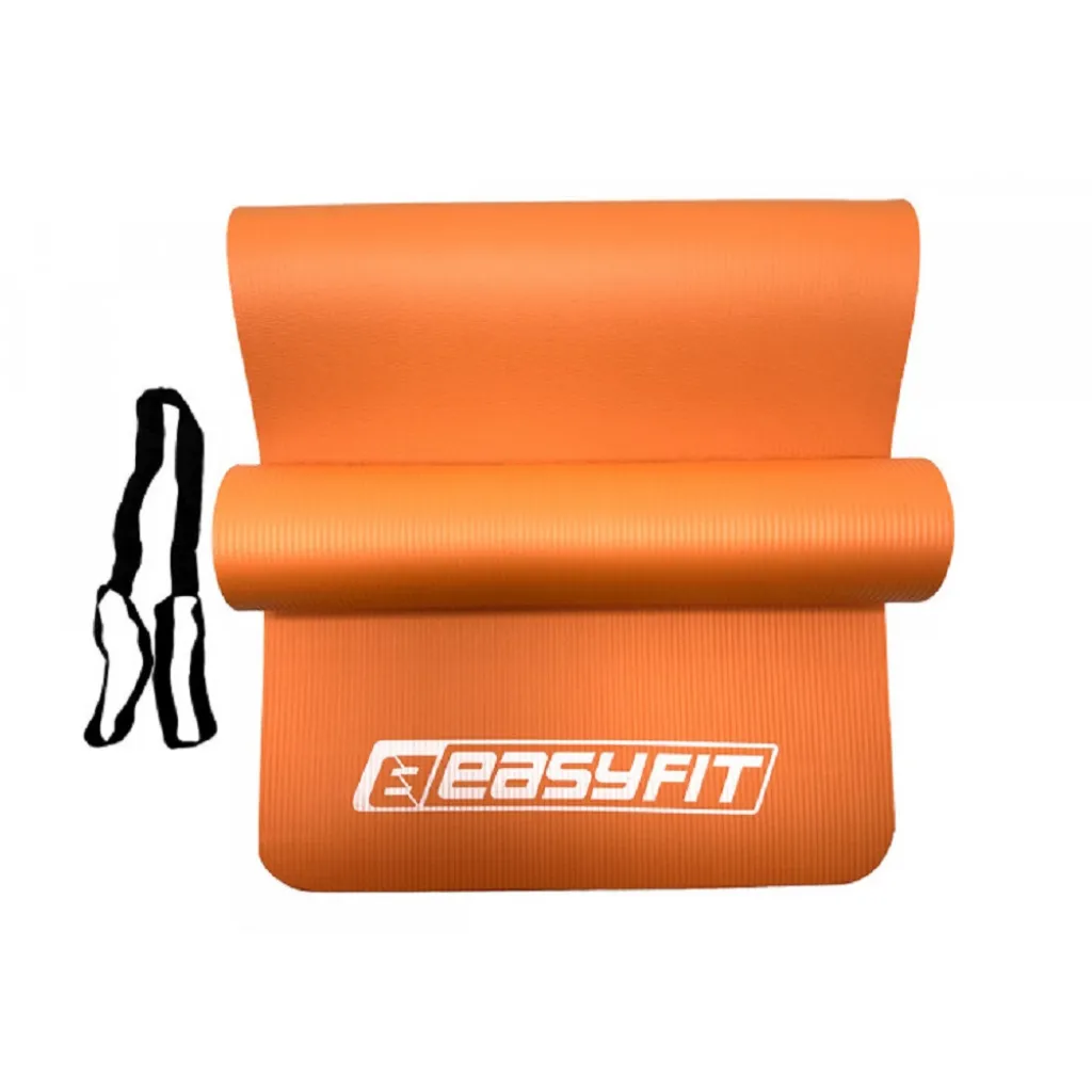 Коврик для фитнеса и йоги EasyFit NBR 10 мм EF-1919-OR, оранжевый Коврик для фитнеса и йоги EasyFit NBR 10 мм EF-1919-OR, оранжевый