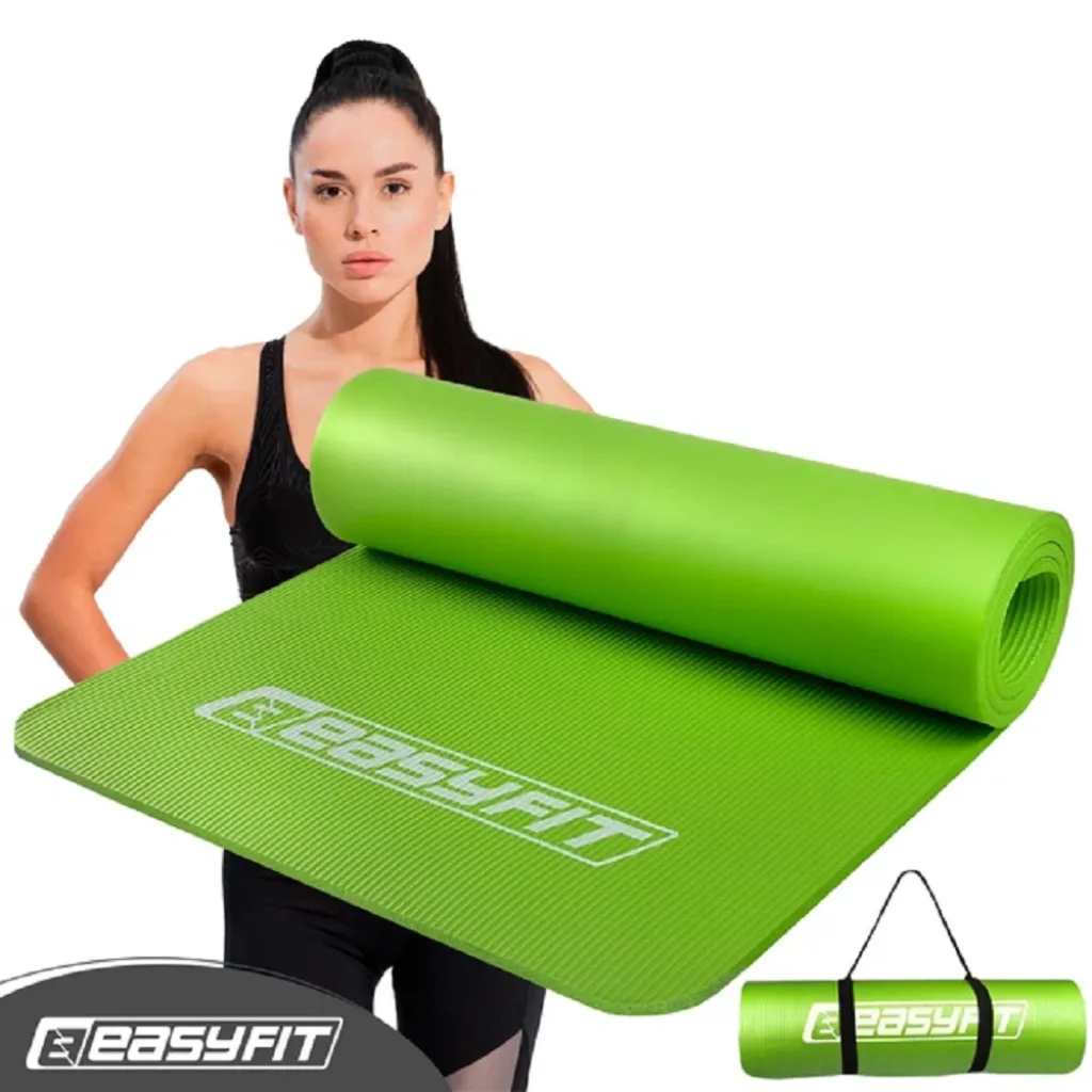 Коврик для фитнеса и йоги EasyFit NBR 10 мм EF-1919-G, зеленый