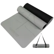 Килимок для йоги та фітнесу EasyFit Polarity EF-A19241s-GYBK з ременем, сірий Килимок для йоги та фітнесу EasyFit Polarity EF-A19241s-GYBK з ременем, сірий