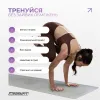Коврик для йоги и фитнеса EasyFit Polarity EF-A19241s-GYBK с ремнем, серый - Фото№8