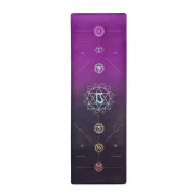 Килимок для йоги EasyFit Chakra Flow (замша-каучук) EF-1926-4, фіолетовий/чорний Килимок для йоги EasyFit Chakra Flow (замша-каучук) EF-1926-4, фіолетовий/чорний