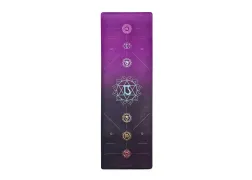 Коврик для йоги EasyFit Chakra Flow (замша-каучук) EF-1926-4, фиолетовый/черный