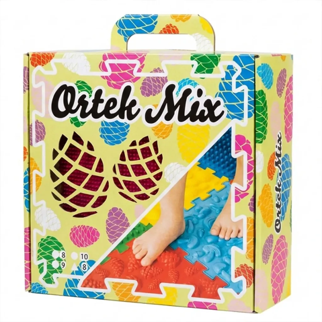 Масажний килимок Ortek для реабілітації Ortek Mix з 10  елементів, жорсткий