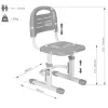 Дитячий стілець FunDesk SST3L Grey - Фото№7