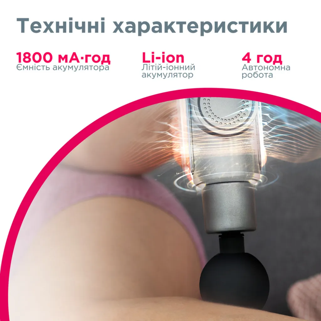 Перкусійний електромасажер B.Well MED-450 Перкусійний електромасажер B.Well MED-450