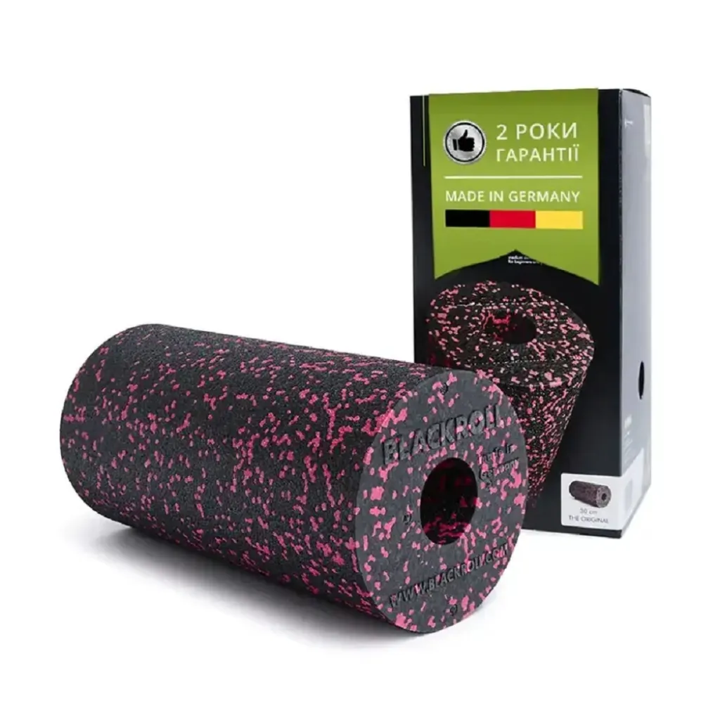 Массажный ролл Blackroll Standard, черный/розовый Массажный ролл Blackroll Standard, черный/розовый
