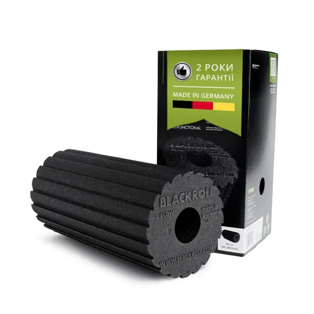 Массажный ролл Blackroll Flow Standard, черный Массажный ролл Blackroll Flow Standard, черный