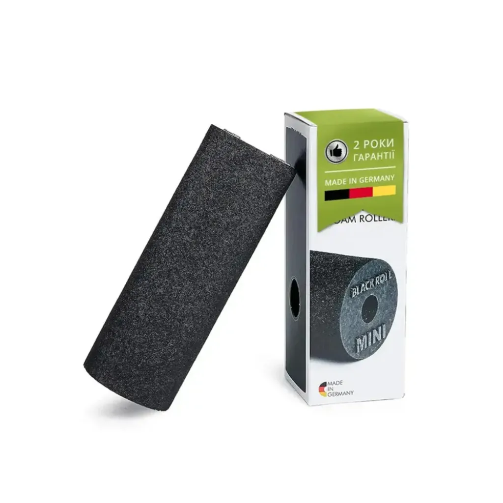Масажний рол Blackroll Mini, чорний Масажний рол Blackroll Mini, чорний