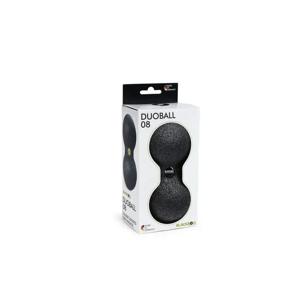 Подвійний масажний м'яч Blackroll Duoball 8, чорний Подвійний масажний м'яч Blackroll Duoball 8, чорний