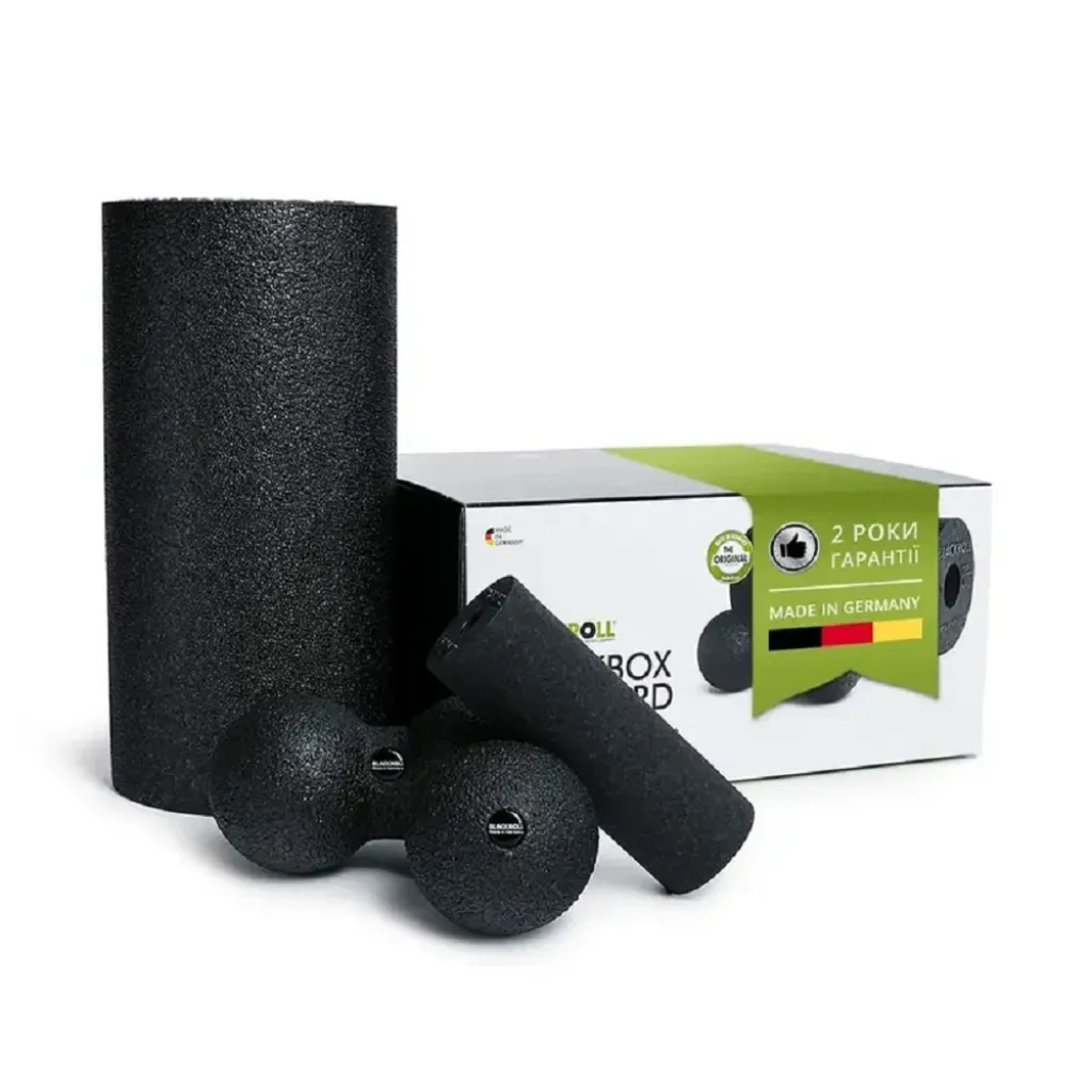 Масажний набір Blackroll Blackbox Standard, чорний Масажний набір Blackroll Blackbox Standard, чорний