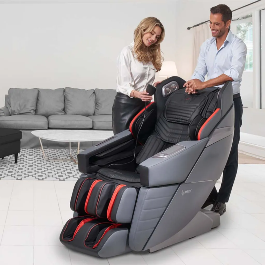 Массажное кресло Casada AlphaSonic III Grey Black