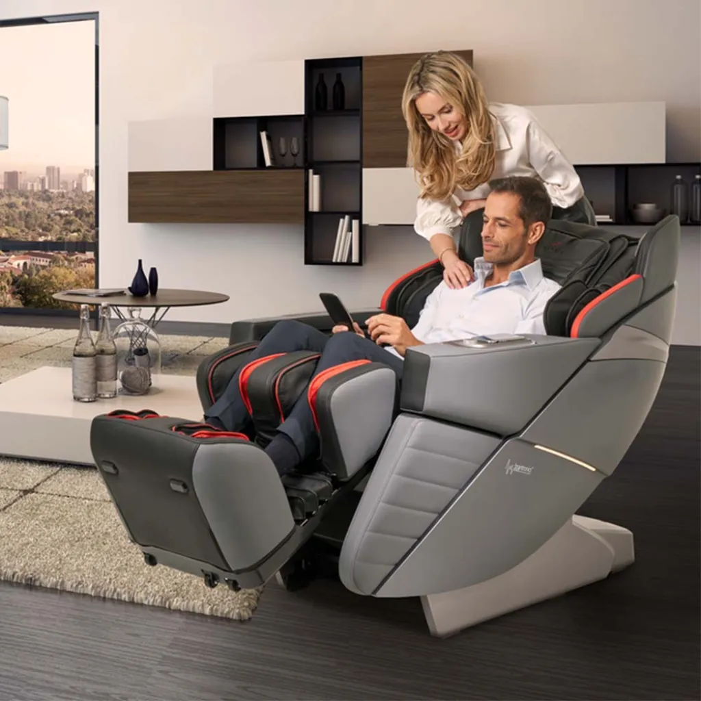 Массажное кресло Casada AlphaSonic III Grey Black
