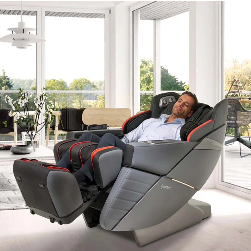 Массажное кресло Casada AlphaSonic III Grey Black