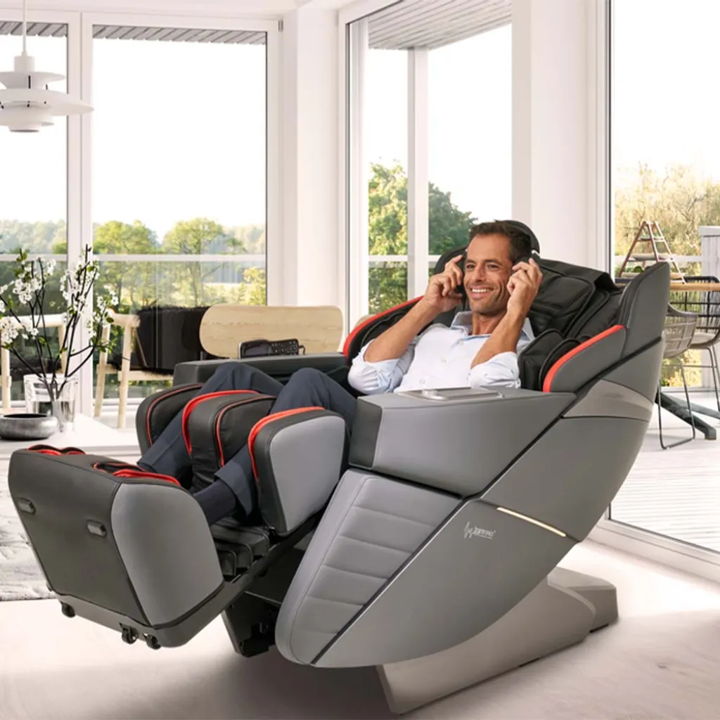 Массажное кресло Casada AlphaSonic III Grey Black