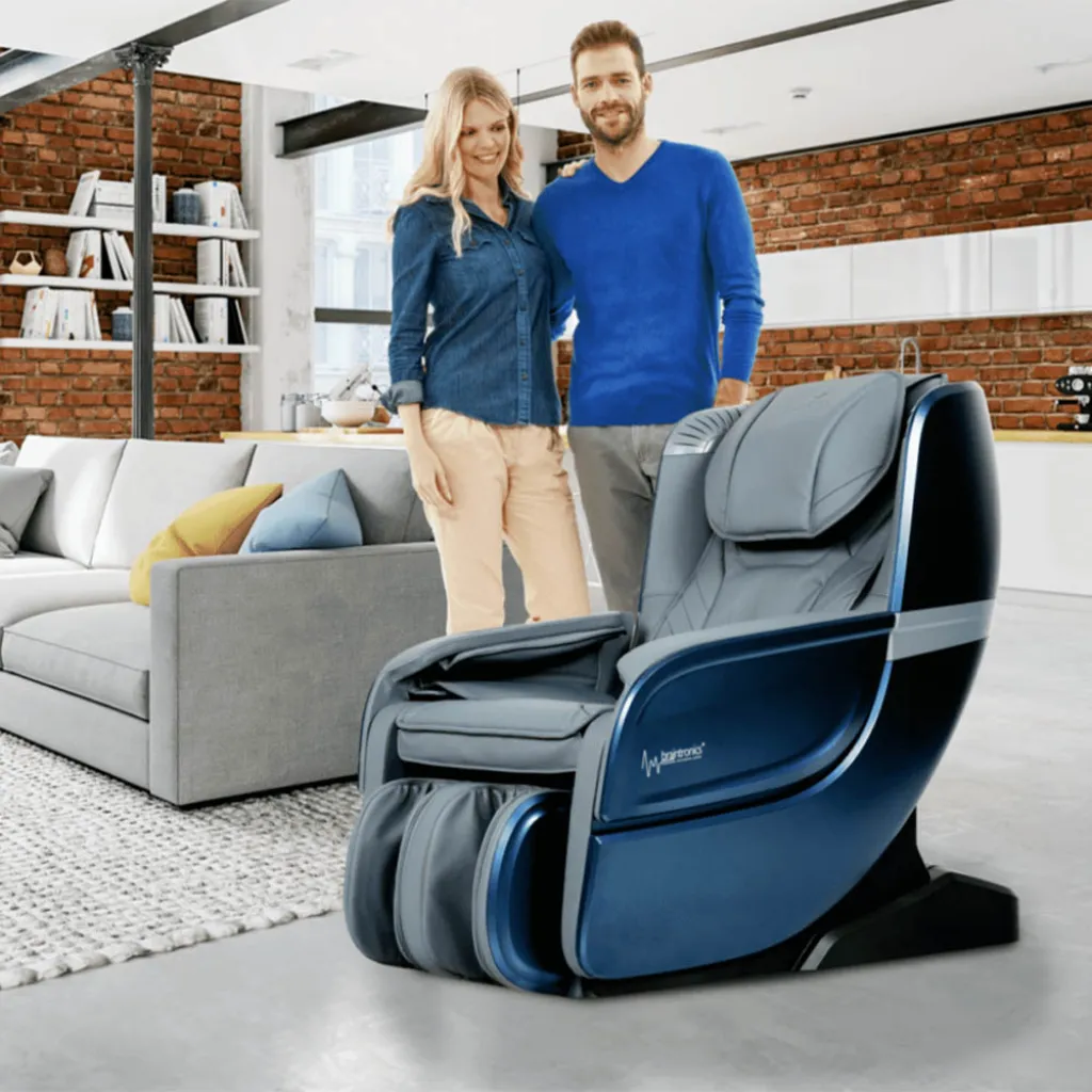 Массажное кресло Casada ECOSONIC 3D, синий
