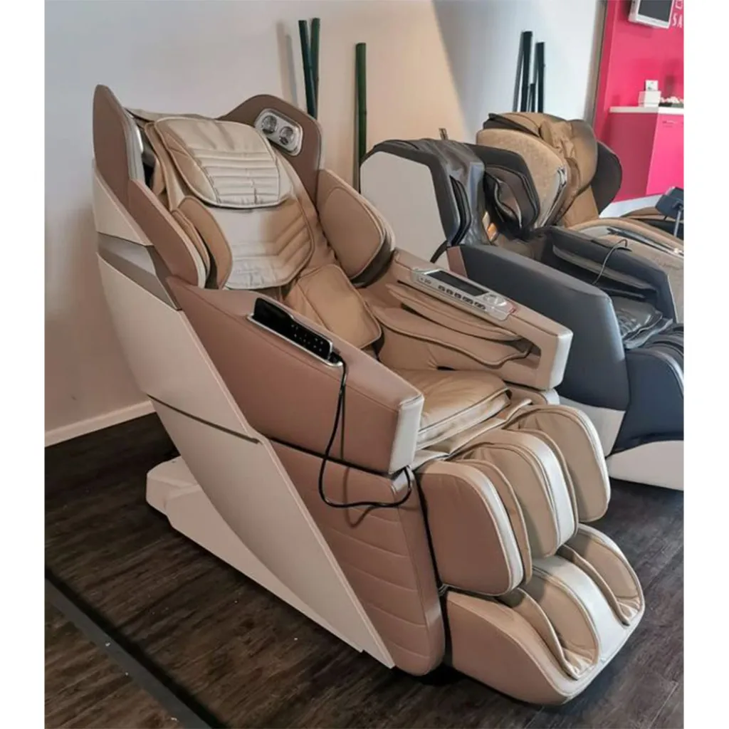 Массажное кресло Casada AlphaSonic III White Khaki Массажное кресло Casada AlphaSonic III White Khaki