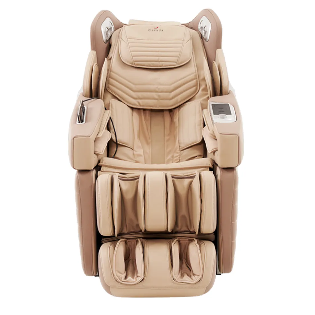 Массажное кресло Casada AlphaSonic III White Khaki Массажное кресло Casada AlphaSonic III White Khaki