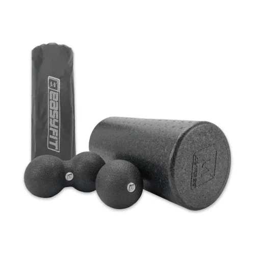 Набор для массажа EasyFit MioSet-L (2 мячика+ролик) EF-2005-L, черный - Фото№1 Набор для массажа EasyFit MioSet-L (2 мячика+ролик) EF-2005-L, черный - Фото№1