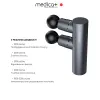 Перкуссионный ручной массажер для тела и мышц Medica+ Mass Hand Pro 2Х, черный - Фото№4