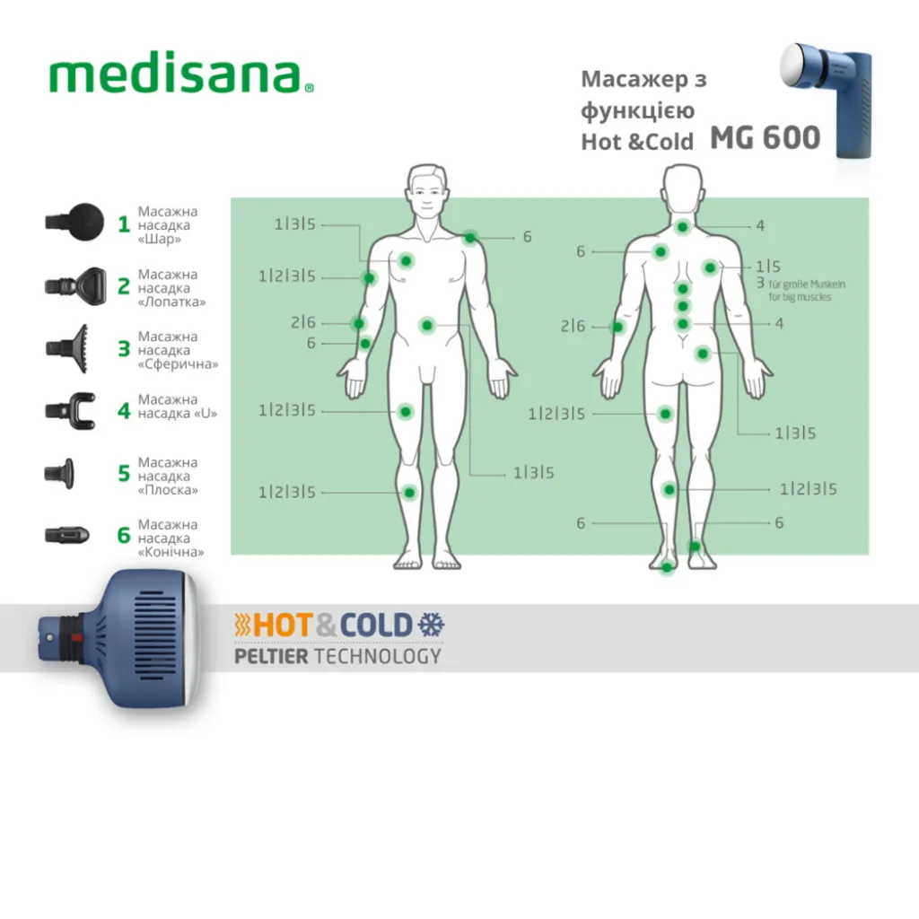 Массажер с функцией Hot and Cold MG 600 Массажер с функцией Hot and Cold MG 600