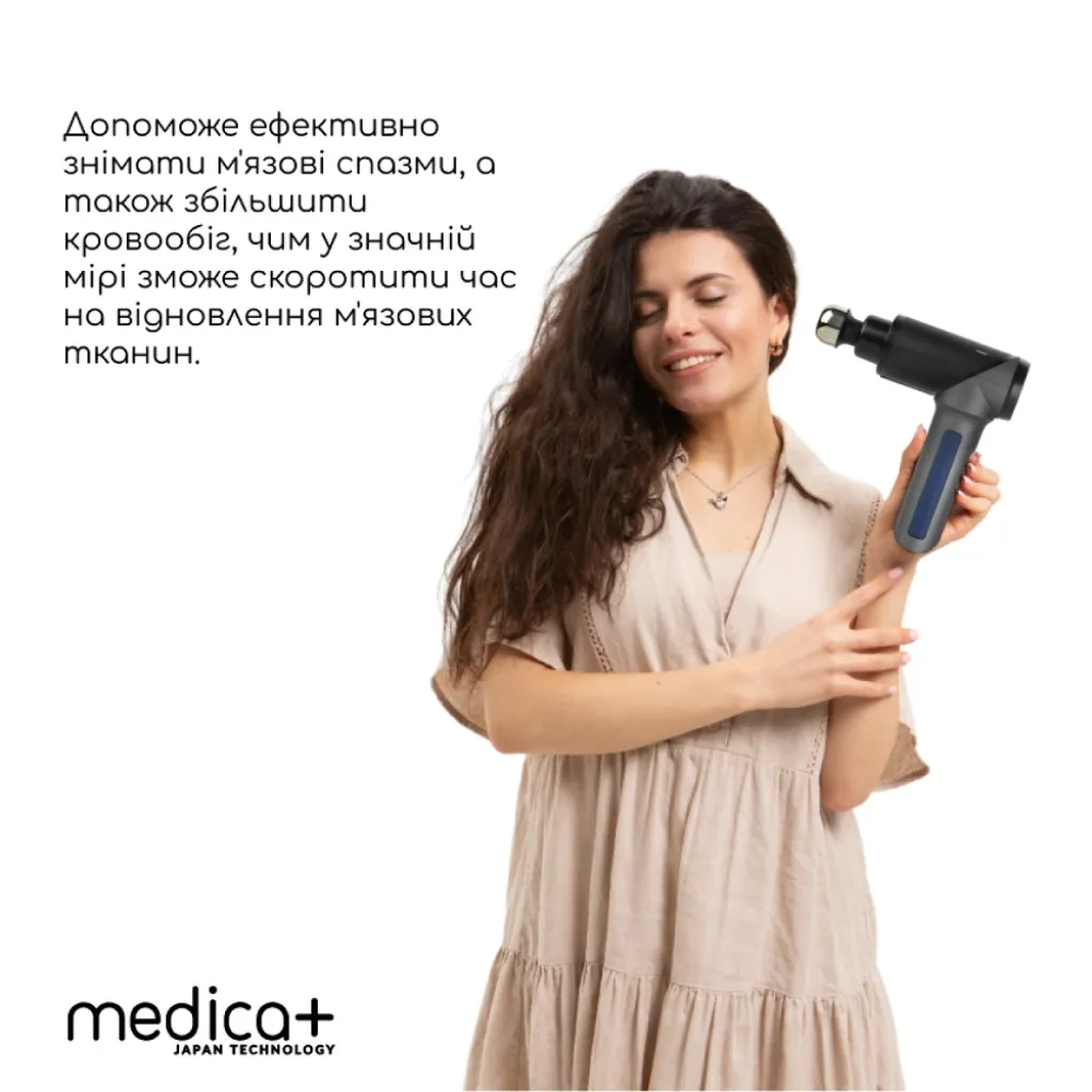 Перкусійний ручний масажер для тіла та м'язів Medica+ Mass Hand Pro 5.0 Перкусійний ручний масажер для тіла та м'язів Medica+ Mass Hand Pro 5.0