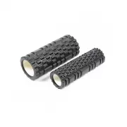 Массажный ролик EasyFit Grid Roller Double 33 см Черный EF-7737-4-Bk