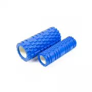 Масажний ролик EasyFit Grid Roller Double 33 см Синій EF-7737-3-Bl