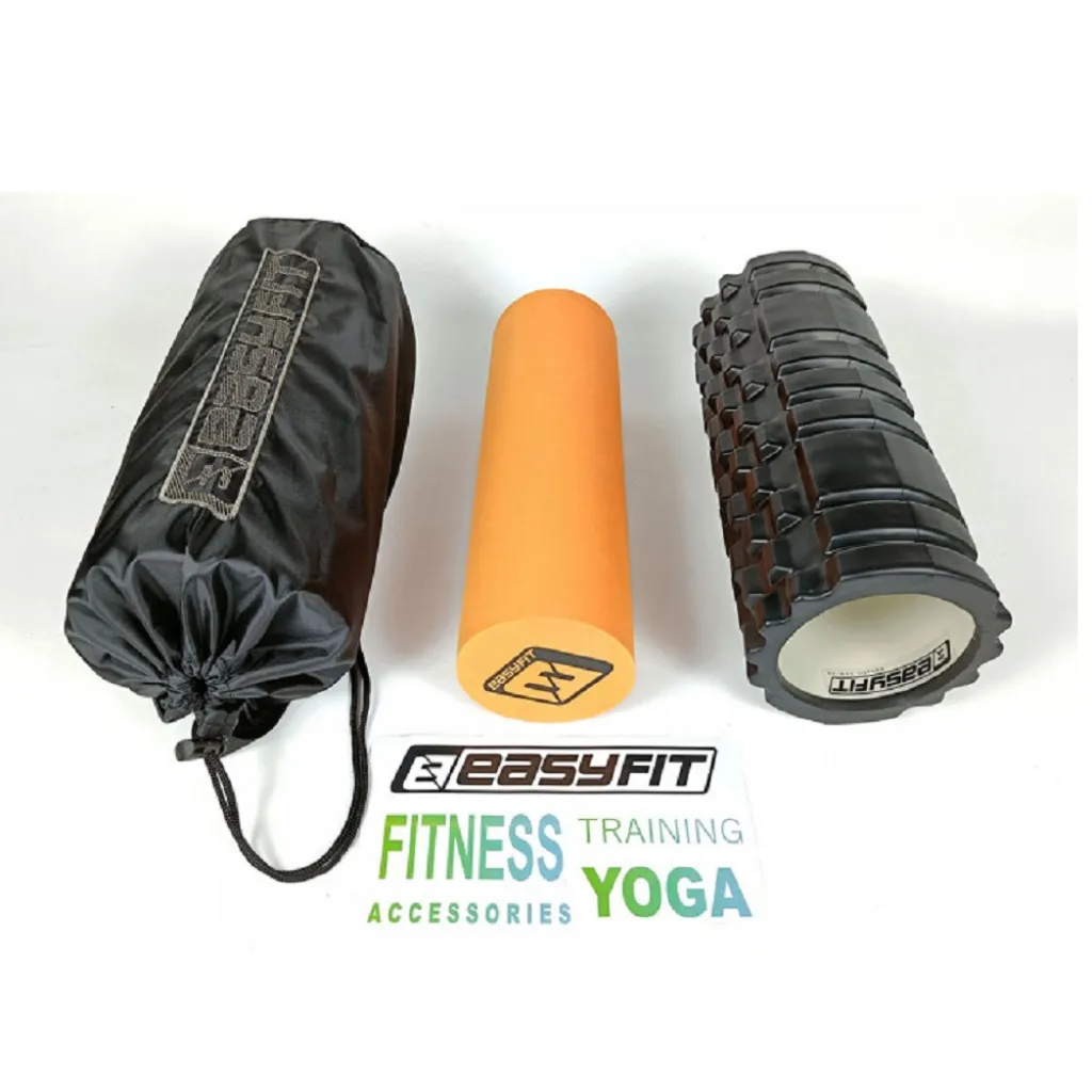 Массажный ролик EasyFit PRO Active EF-2025 33 см двойной, оранжевый/черный Массажный ролик EasyFit PRO Active EF-2025 33 см двойной, оранжевый/черный