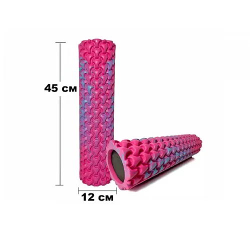 Массажный ролик EasyFit Plexus 45 см EF-3341-3-PB, розово-голубой - Фото№1 Массажный ролик EasyFit Plexus 45 см EF-3341-3-PB, розово-голубой - Фото№1