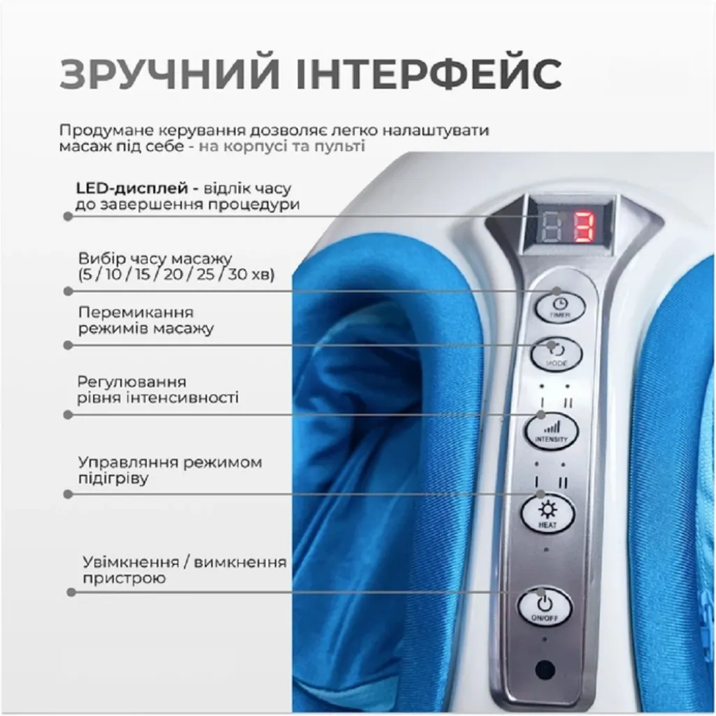 Лімфодренажний масажер для ніг EasyFit EF-2300-W Лімфодренажний масажер для ніг EasyFit EF-2300-W