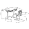 Комплект меблів для дитини Piccolino III Grey FunDesk - Фото№10