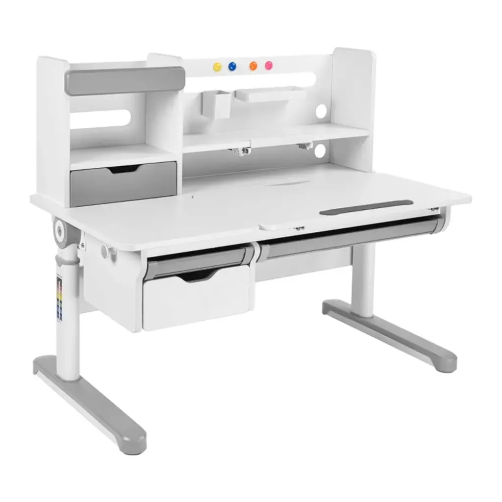 Зростаючий комплект для школярів парта Fundesk Pensare Grey + крісло Cubby Magnolia Grey