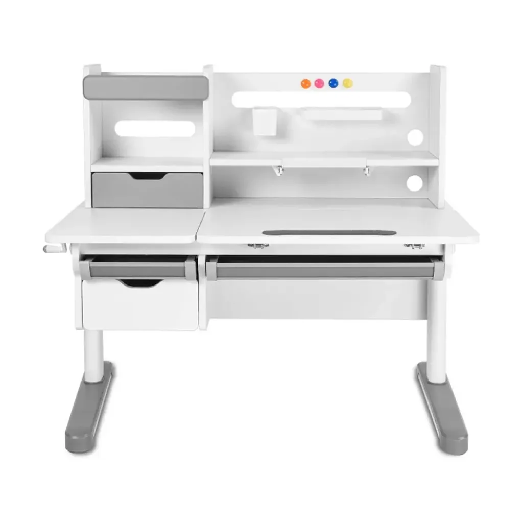 Зростаючий комплект для школярів парта Fundesk Pensare Grey + крісло Cubby Magnolia Grey