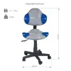 Комплект для підлітка парта Fundesk Fiore II Grey + стілець для школяра FunDesk LST3 Blue-Grey - Фото№10