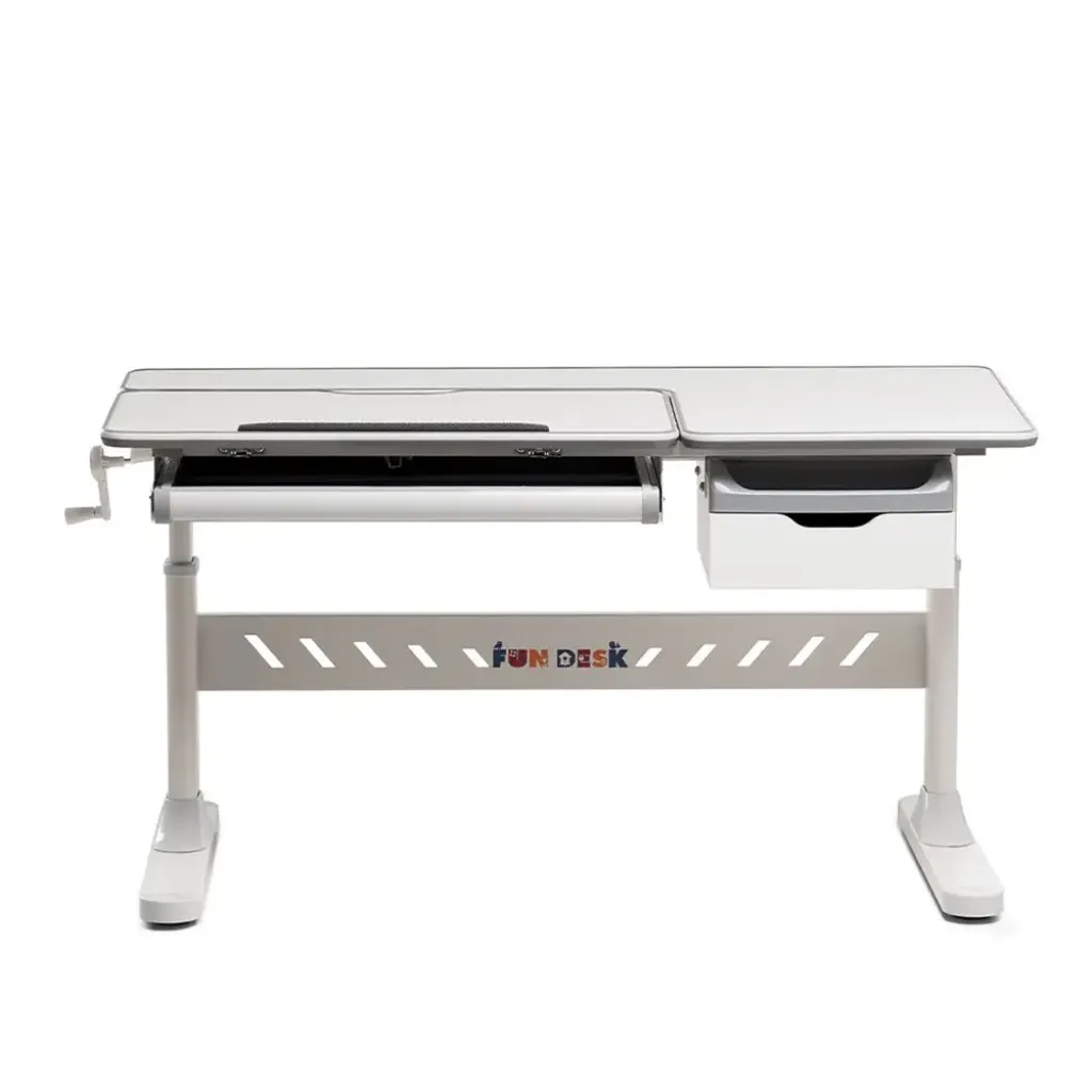 Комплект меблів Fundesk Fiore Grey + Fundesk Premio Blue