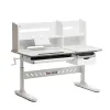 Комплект меблів Fundesk Fiore II Grey + Fundesk Leone Pink - Фото№3