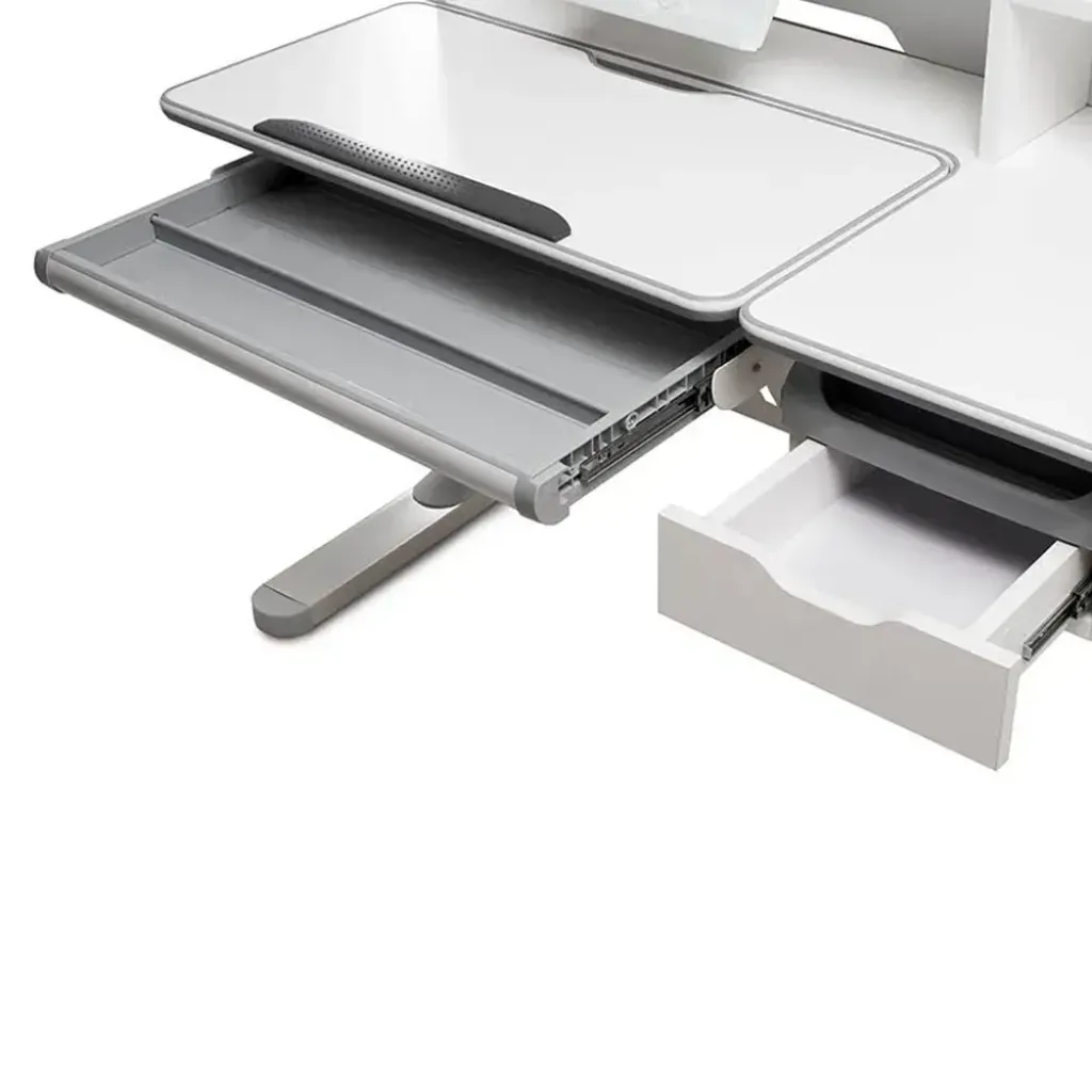Комплект меблів Fundesk Fiore II Grey + Fundesk Leone Pink