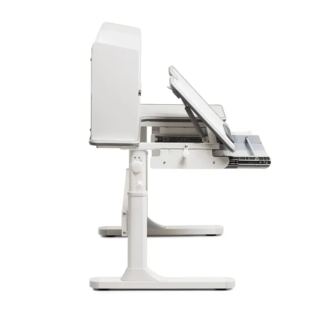 Комплект меблів Fundesk Fiore II Grey + Fundesk Leone Pink